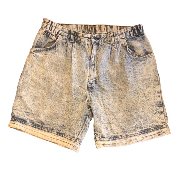 Vintage Bristol Blues Acid Wash Denim Shorts, Sz 36